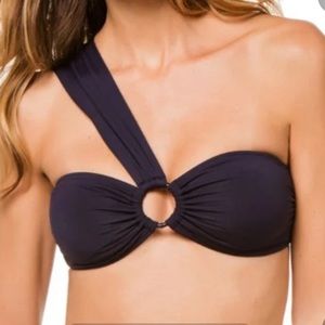 Carmen Marc Valvo asymmetrical bikini top